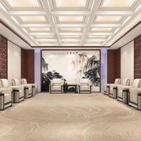 新中式贵宾接待室3D模型下载